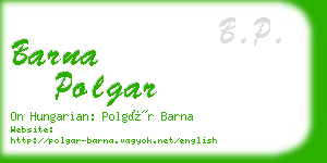 barna polgar business card